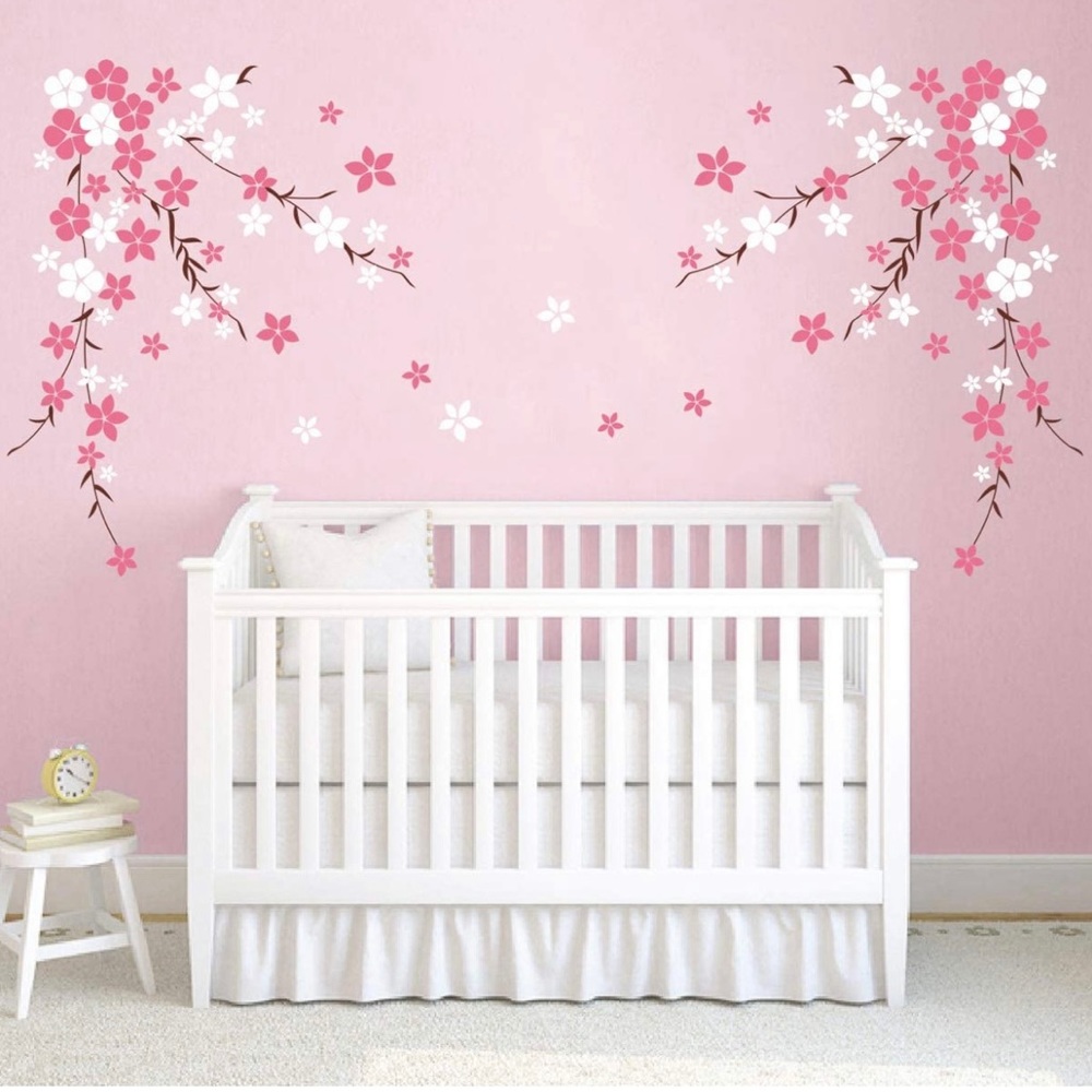 Pink Cherry Blossom Wall Decals